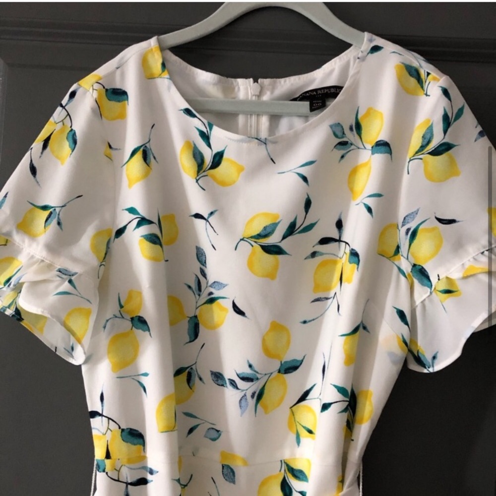 BR Lemon Ruffle Dress - Picture 3 of 7